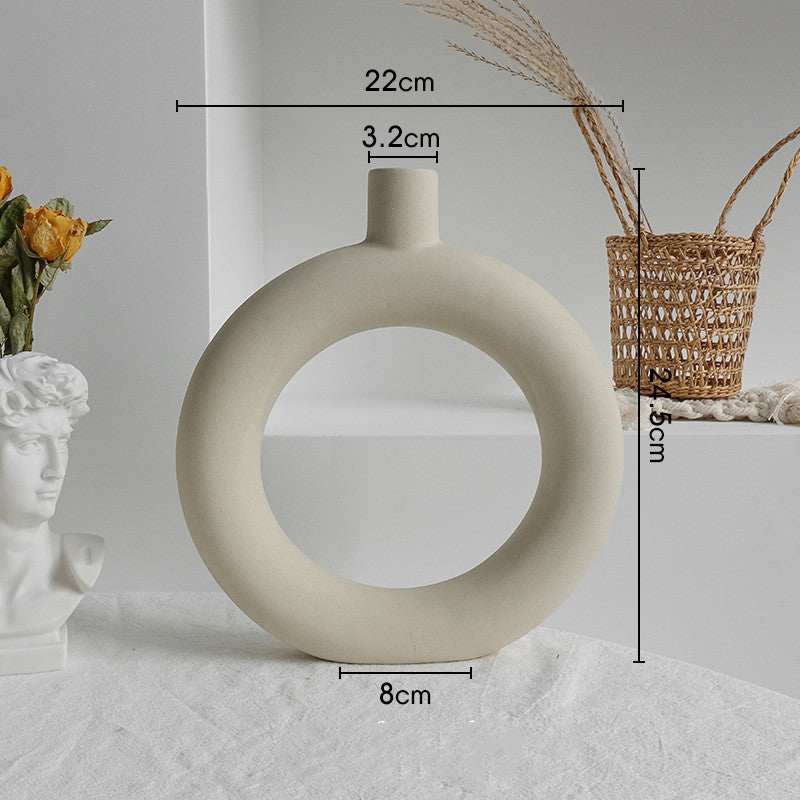 Vase Déco en Céramique – Style Scandinave Mat