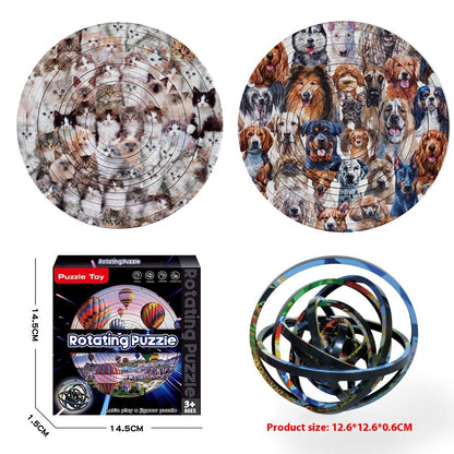 Puzzle 3D Rotatif – Jeu Éducatif Anti-Stress