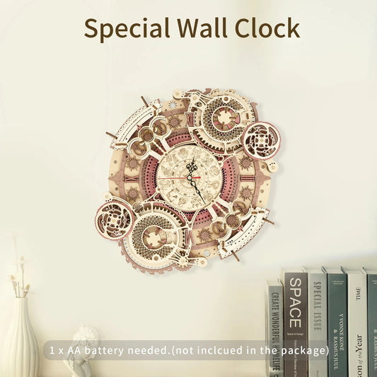 Horloge Zodiaque en Bois 3D – Puzzle Mécanique à Monter | Robotime ROKR LC601