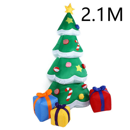 Décoration gonflable LED de Noël – Père Noël, Bonhomme de neige ou Sapin