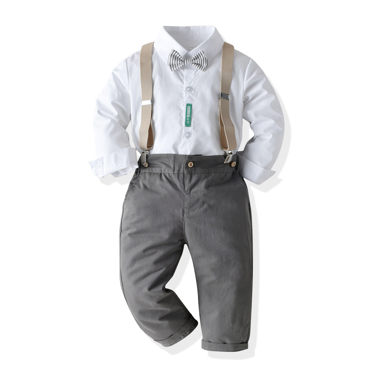 Costume enfant – chemise & salopette élégante