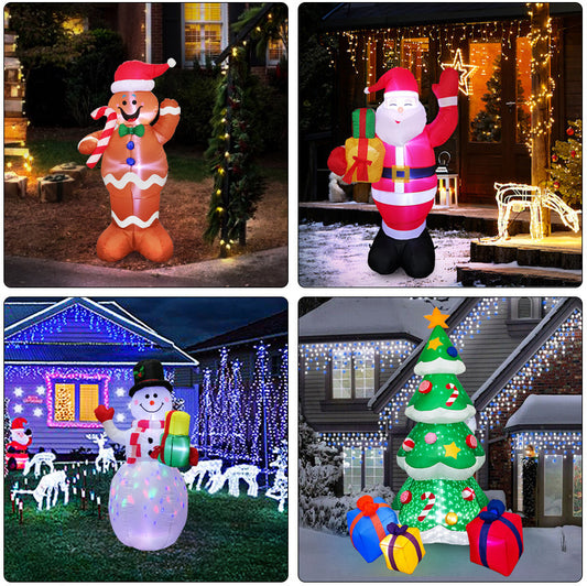La décoration gonflable LED de Noël