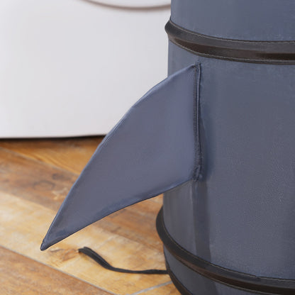 Panier de Rangement Pliable – Requin Gris (34×55 cm)