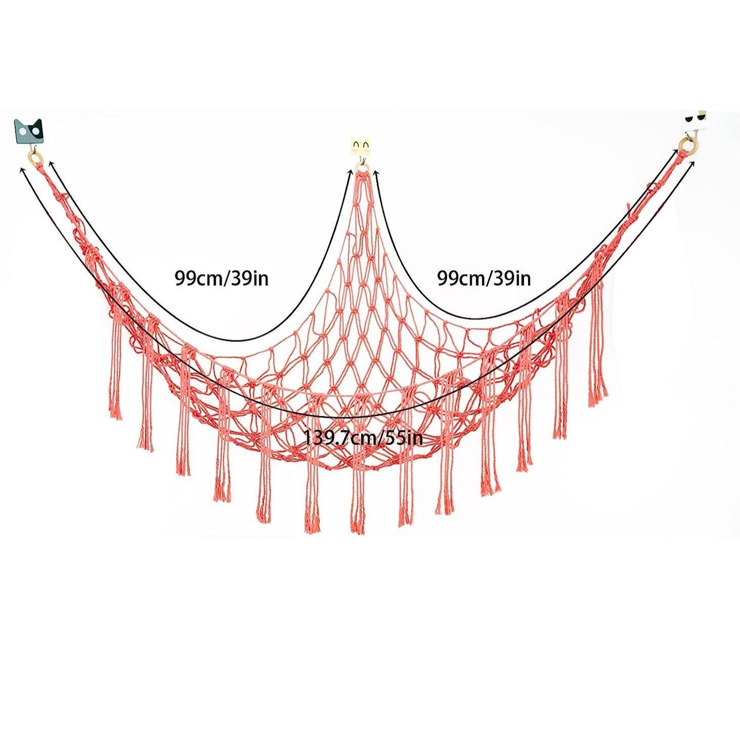 Filet de Rangement d’Angle – Style Nordique