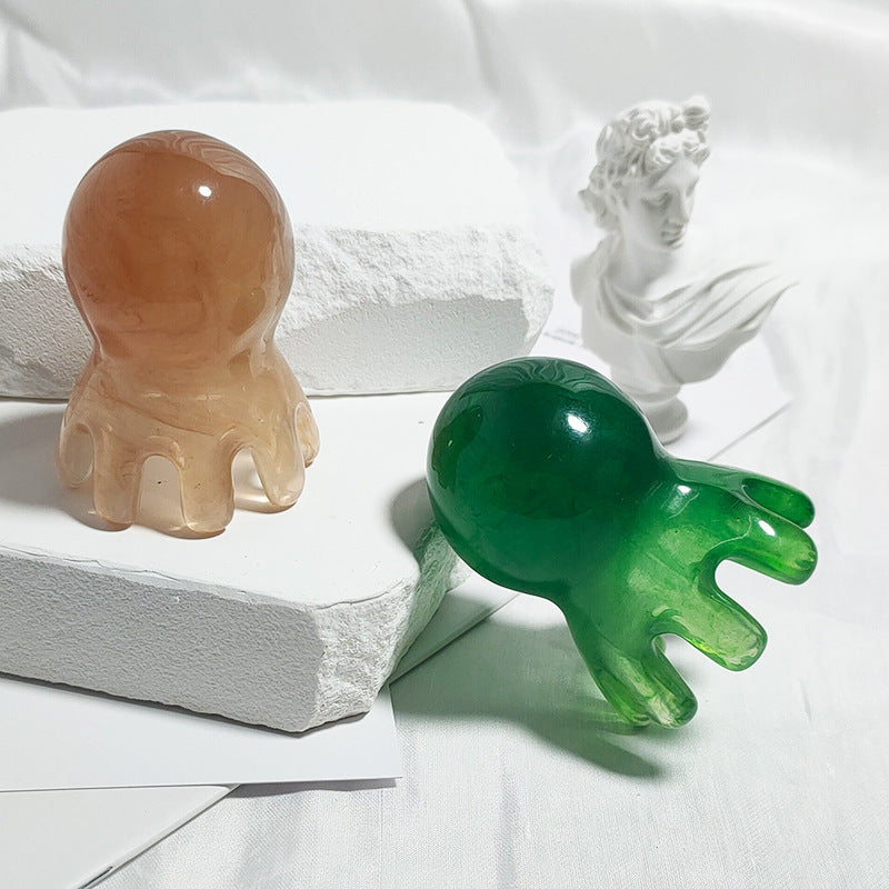 Grattoir Massage Pieuvre – Résine Naturelle Corps Entier