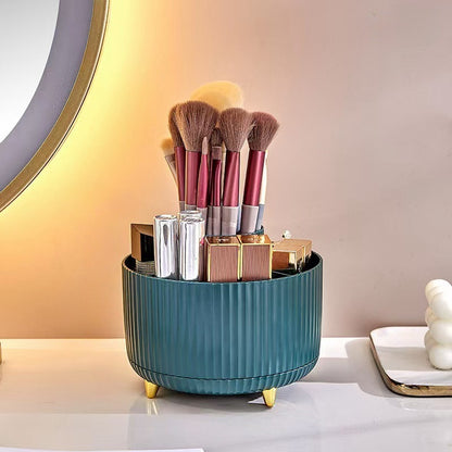 Organiseur Rotatif Maquillage – Rangement Pinceaux & Cosmétiques
