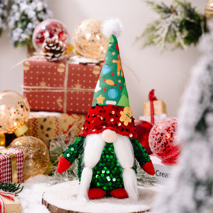 Poupée Décorative de Noël en Tissu – Figurine Lumineuse ou Classique