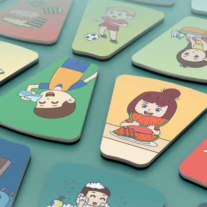 Horloge Éducative en Bois – Puzzle d’Apprentissage du Temps pour Enfants