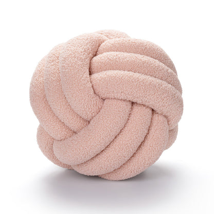 Coussin Bouclé Rond – Style Nordique & Douillet
