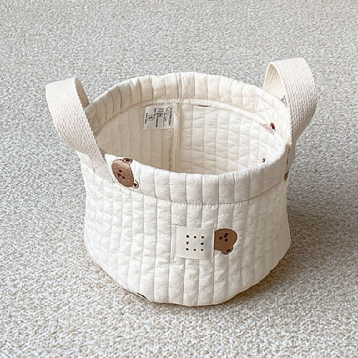 Sac de Rangement Bébé en Coton – Vêtements, Jouets, Couches