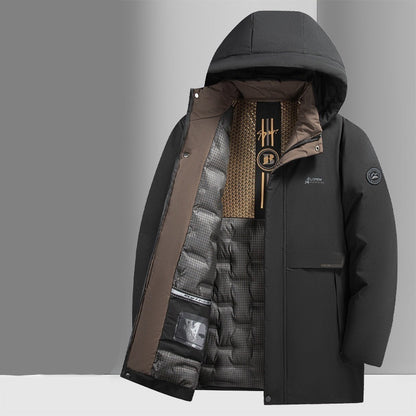 Manteau homme chaud et coupe-vent – mi-long matelassé