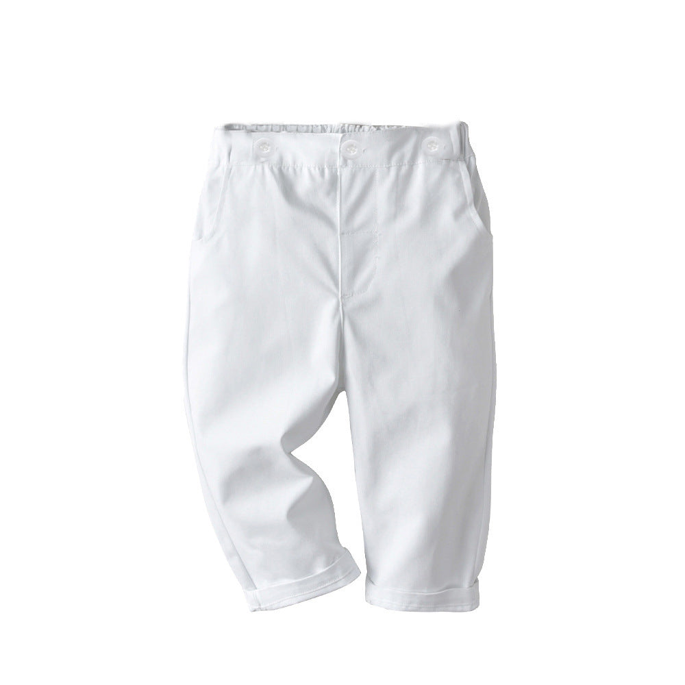 Costume enfant – chemise & salopette élégante