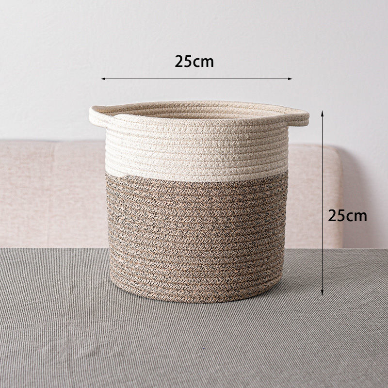 Panier de Rangement Tressé – Vêtements, Jouets, Câbles & Plus