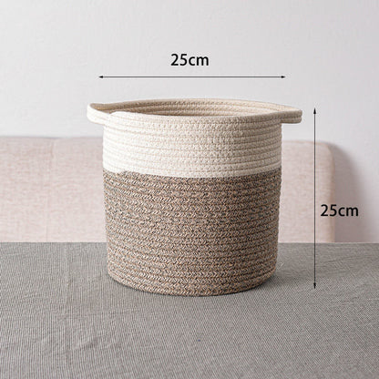 Panier de Rangement Tressé – Vêtements, Jouets, Câbles & Plus