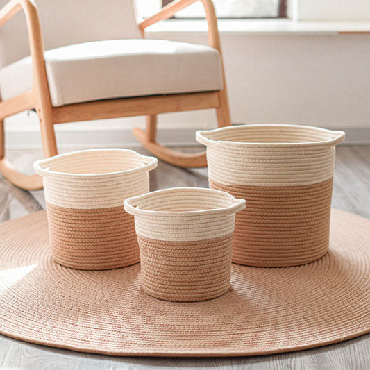 Panier de Rangement Tressé – Vêtements, Jouets, Câbles & Plus