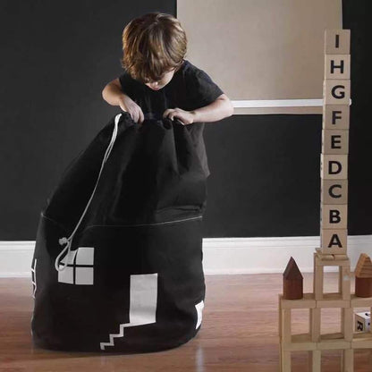 Sac de rangement pour enfant noir