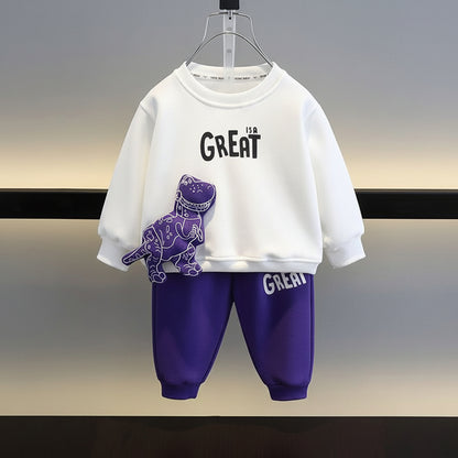Ensemble Garçon Coréen – Pull et Pantalon Mode Enfant