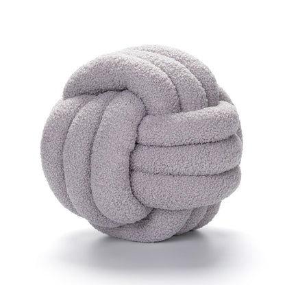 Coussin Bouclé Rond – Style Nordique & Douillet