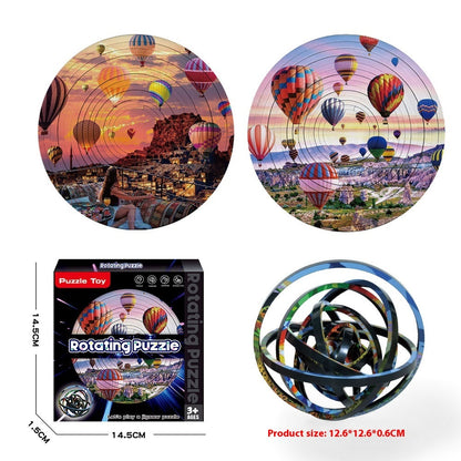 Puzzle 3D Rotatif – Jeu Éducatif Anti-Stress