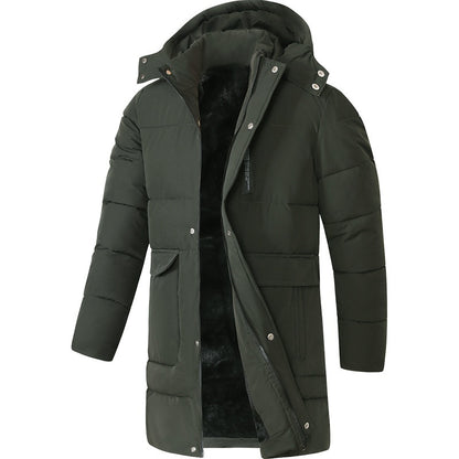 Manteau long homme doublé polaire – chaud et élégant